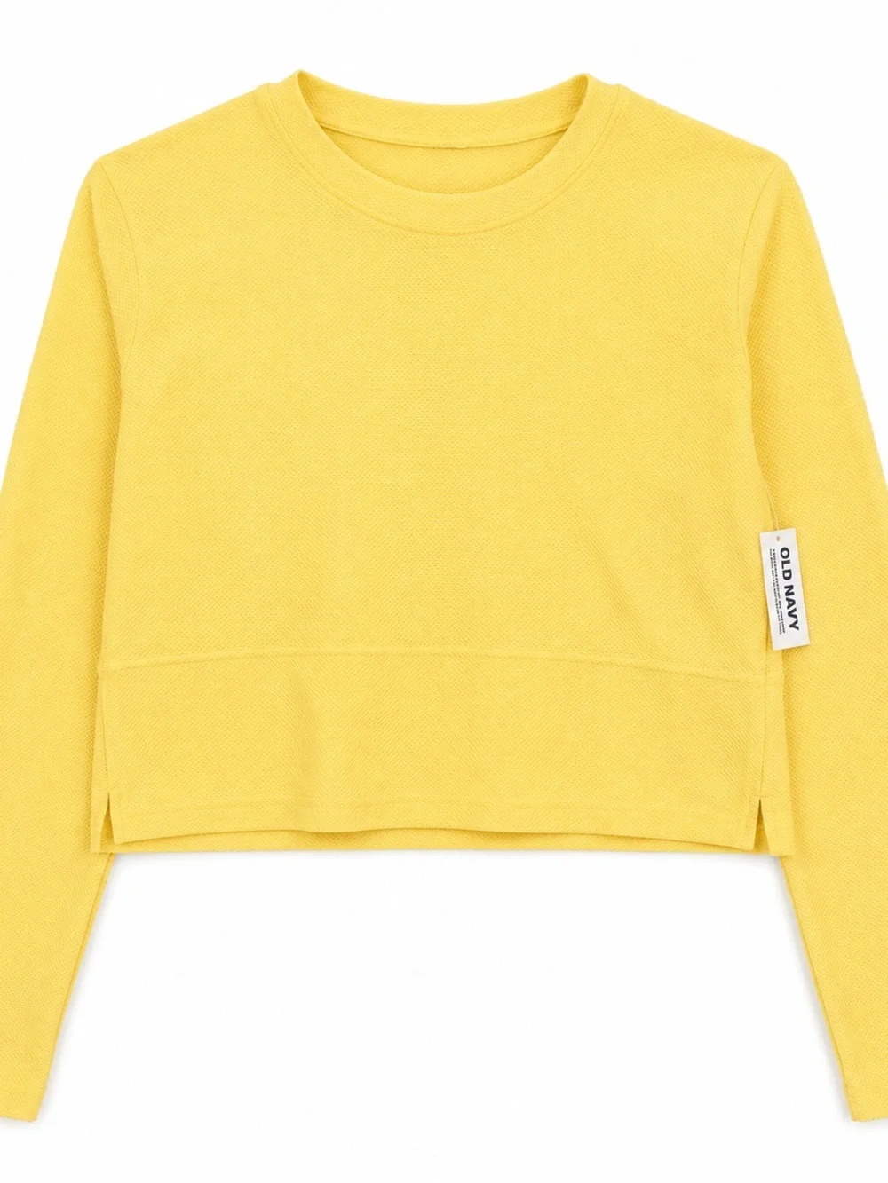 Old Navy Cropped Active Long Sleeve Top NWT Women’s Large